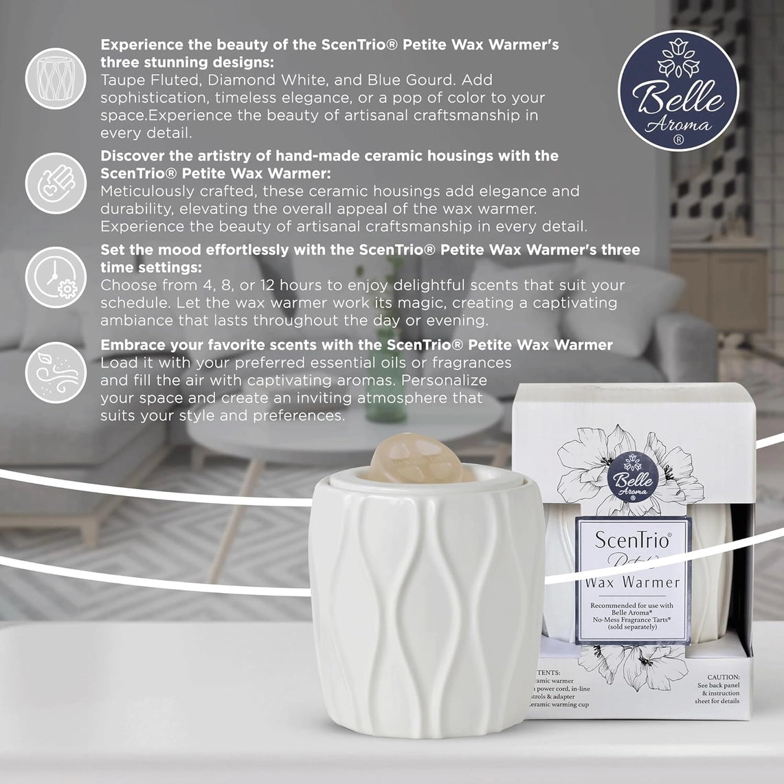 ScenTrio Wax warmer decription